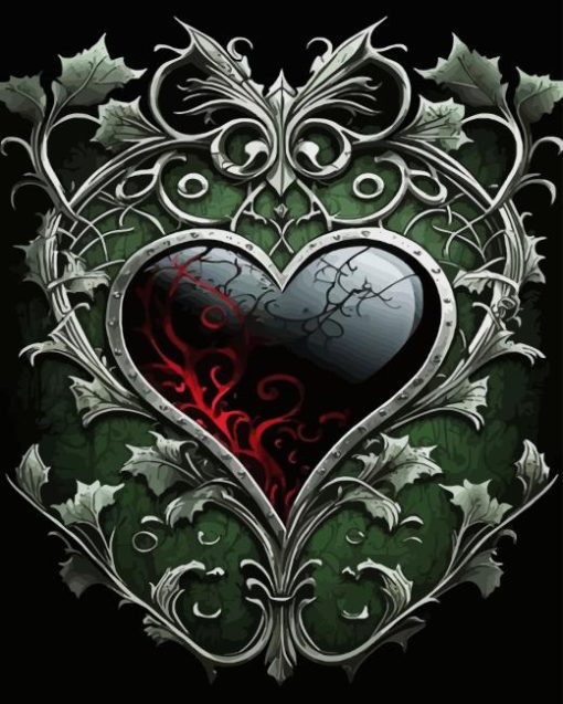 Gothic Heart Diamond Painting