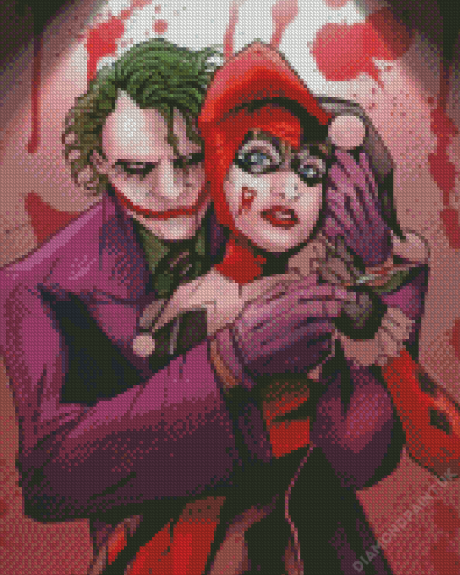 Harley Quinn And Joker Diamond Painting