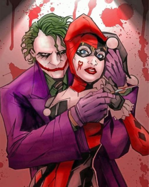 Harley Quinn And Joker Diamond Painting