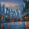 Harry Potter Hogsmeade At Night Diamond Painting