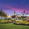 Hawaii Wailea Church Sunset Diamond Painting