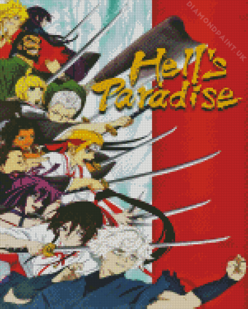 Hells Paradise Anime Poster Diamond Painting