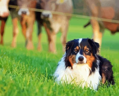 Herding Dog Diamond Painting