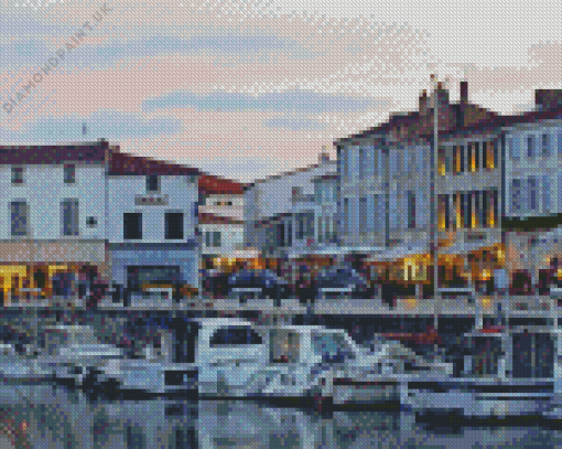 Ile De Re Harbour Diamond Painting