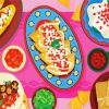 Illustration Mexican Food Diamond Painting