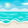 Illustration Seascape Diamond Painting