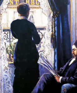 Interior Woman At The Window Diamond Painting
