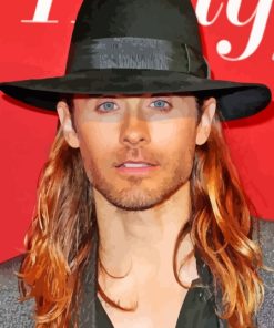 Jared Leto With Hat Diamond Painting