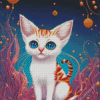 Kitten Devon Rex Diamond Painting