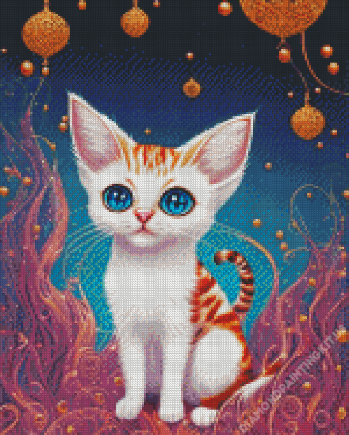 Kitten Devon Rex Diamond Painting