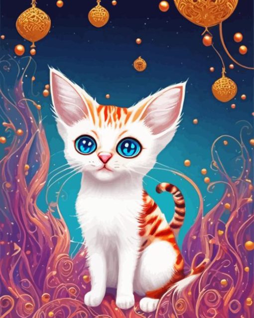 Kitten Devon Rex Diamond Painting