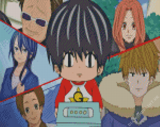 Kotaro Lives Alone Characters Diamond Painting