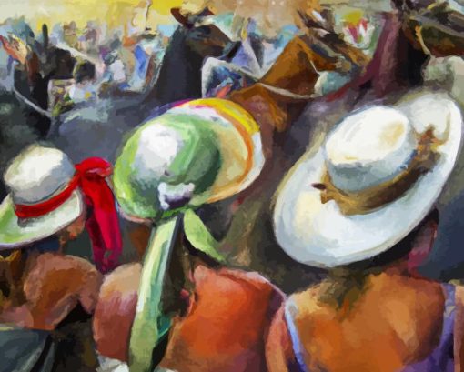 Ladies At The Races Art Diamond Painting