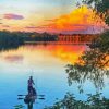 Lady Bird Lake Sunset Diamond Painting