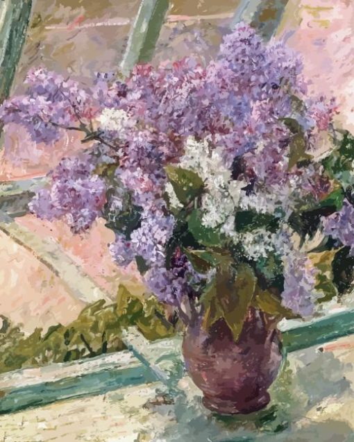 Lilac At A Window By Mary Cassatt Diamond Painting