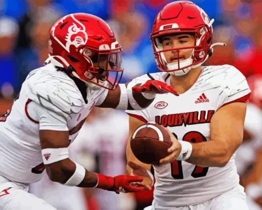 Louisville Cardinals Footballers Diamond Painting