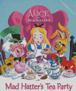 Mad Hatter Tea Party Diamond Painting