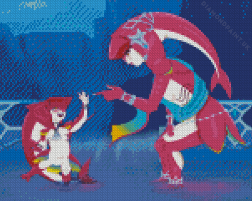 Mipha And Sidon Diamond Painting