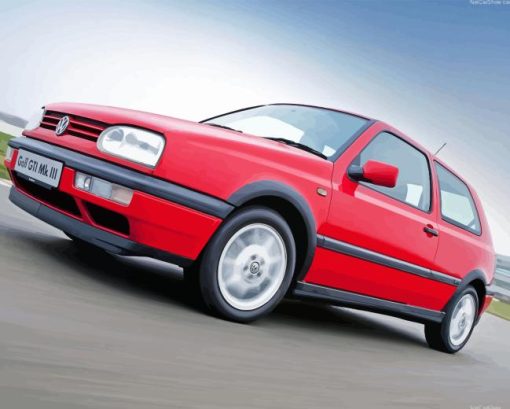 Mk3 Red Golf Diamond Painting