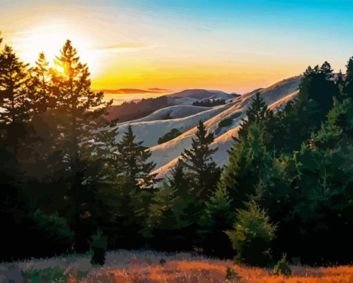 Mt Tamalpais Diamond Painting