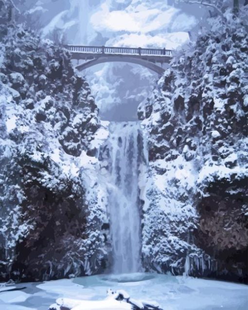 Multnomah Falls Diamond Painting