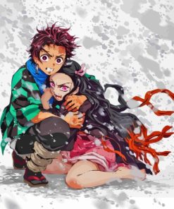 Nezuko And Tanjiro Diamond Painting