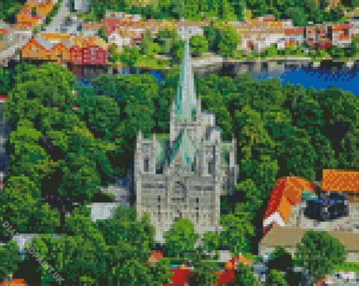 Nidaros Cathedral Church Diamond Painting