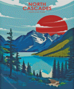 North Cascade Range Poster Diamond Painting