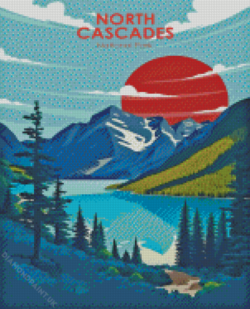 North Cascade Range Poster Diamond Painting