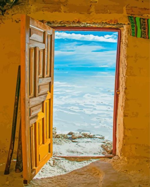 Open Door To Sea Diamond Painting