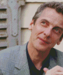 Peter Capaldi Smiling Diamond Painting