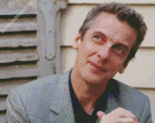 Peter Capaldi Smiling Diamond Painting