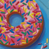 Pink Donut Diamond Painting