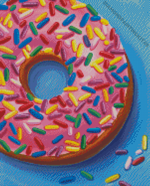 Pink Donut Diamond Painting