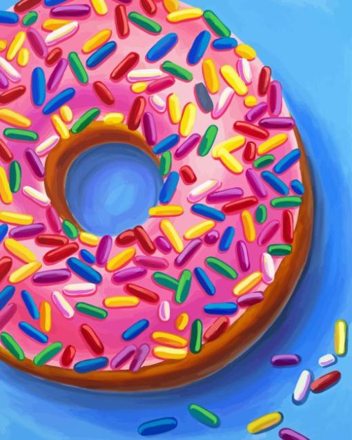 Pink Donut Diamond Painting