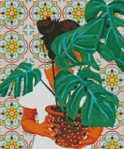 Plant Lady Diamond Painting