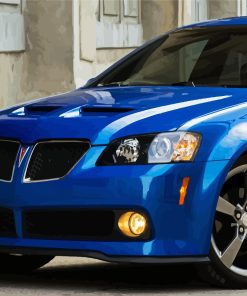 Pontiac G8 Blue Car Diamond Painting