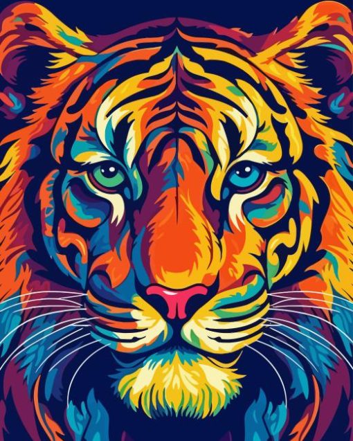 Pop Art Tiger Diamond Painting