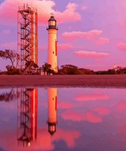 Queenscliff White Lighthouse Diamond Painting