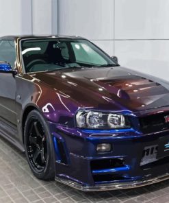 R34 Skyline Gtr Car Diamond Painting