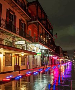 Rain In Bourbon Street Diamond Painting