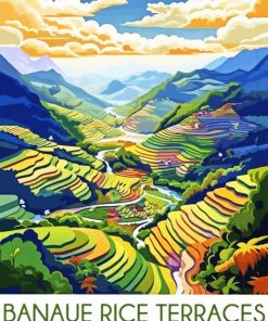 Rice Terraces Poster Diamond Painting