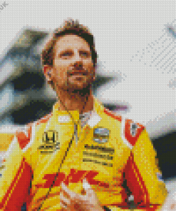 Romain Grosjean Driver Diamond Painting