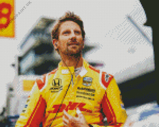 Romain Grosjean Driver Diamond Painting