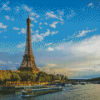 Seine River Eiffel Tower Diamond Painting