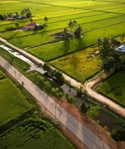 Sekinchan Padi Fields Diamond Painting