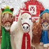 Shetland Ponies In Snow Diamond Painting