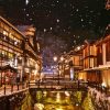 Snowy Day In Ginzan Onsen Diamond Painting