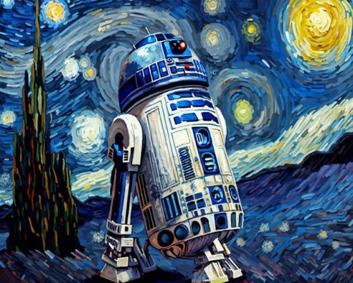 Starry Night R2d2 Diamond Painting