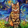 Starry Night Cat Diamond Painting